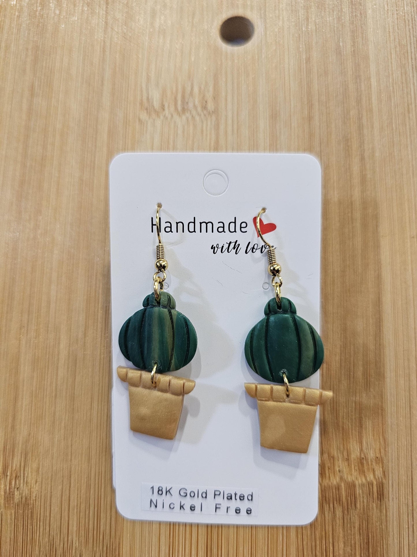 Polymer Clay Plant Earrings
