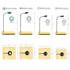 HIRO Full Spectrum LED Light with Bamboo Stand 7W