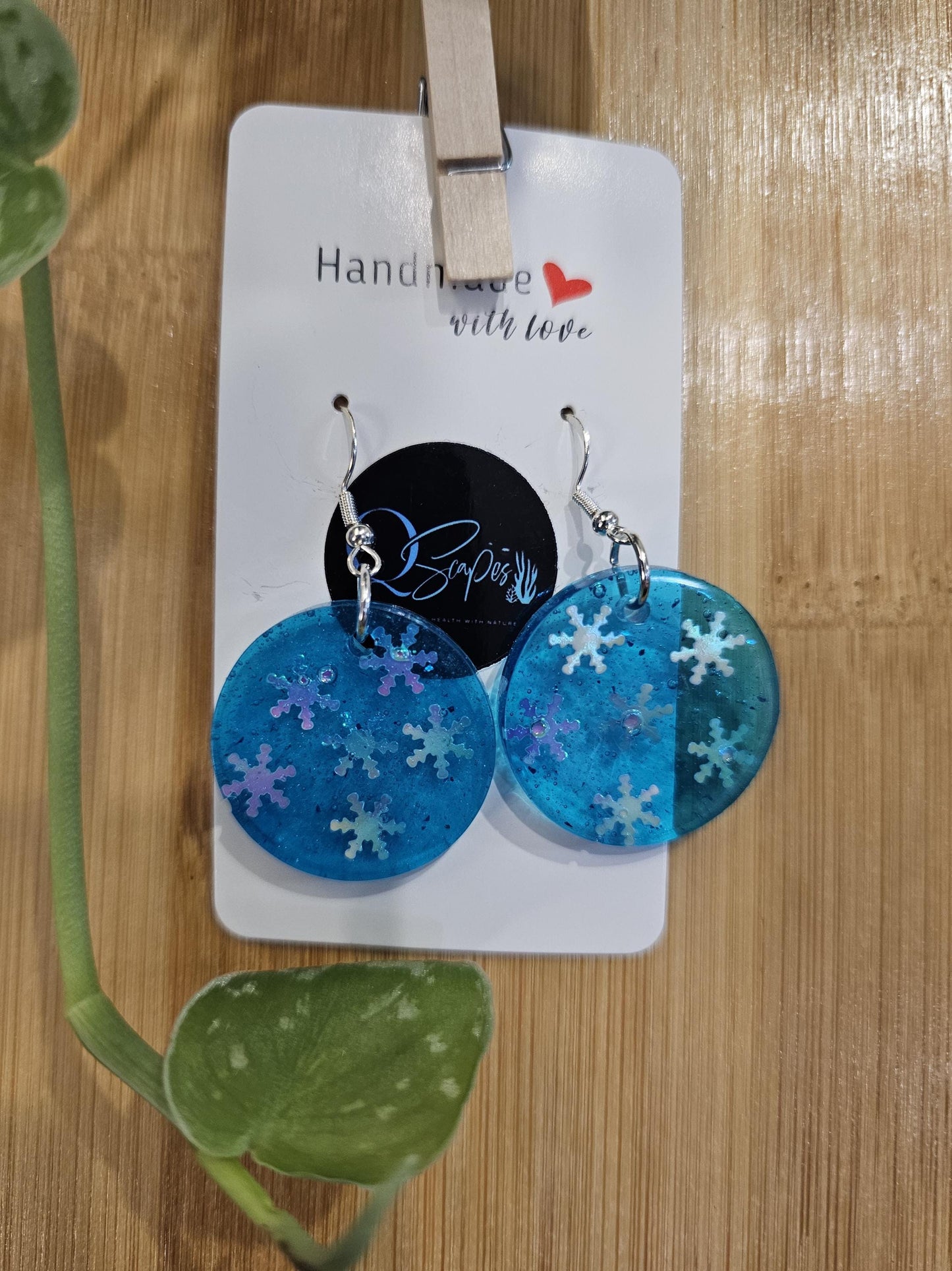 Handmade resin earrings