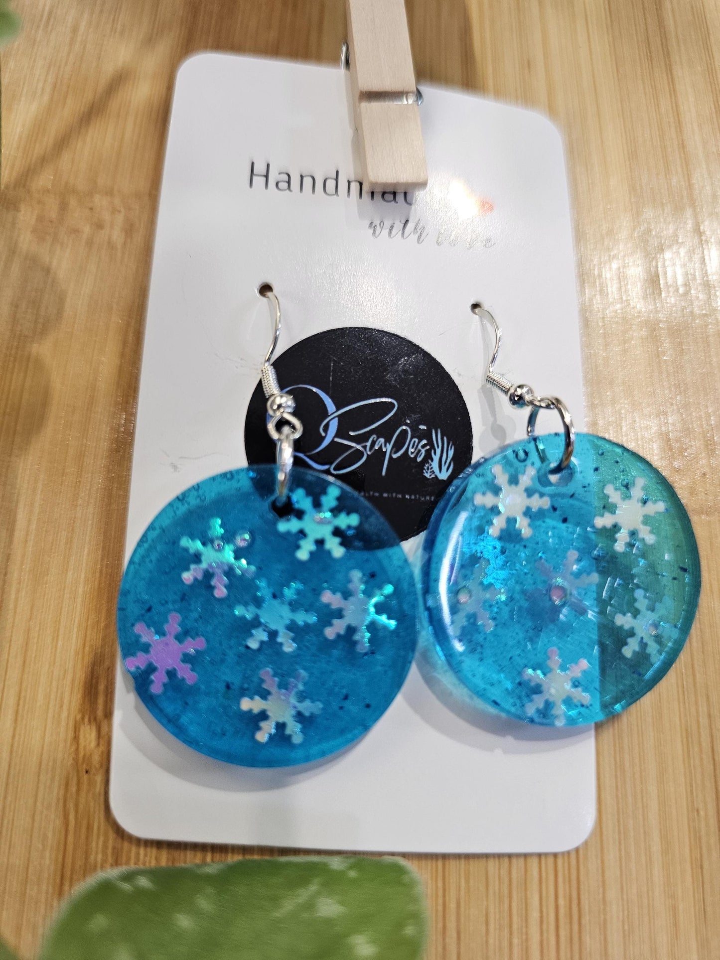 Handmade resin earrings