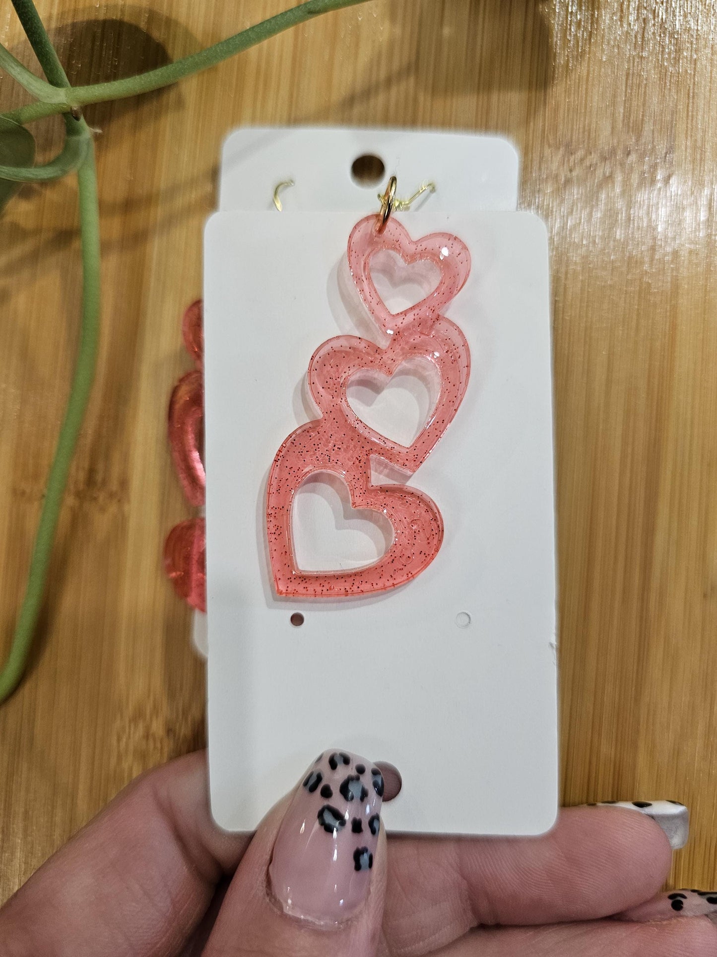 Handmade resin earrings