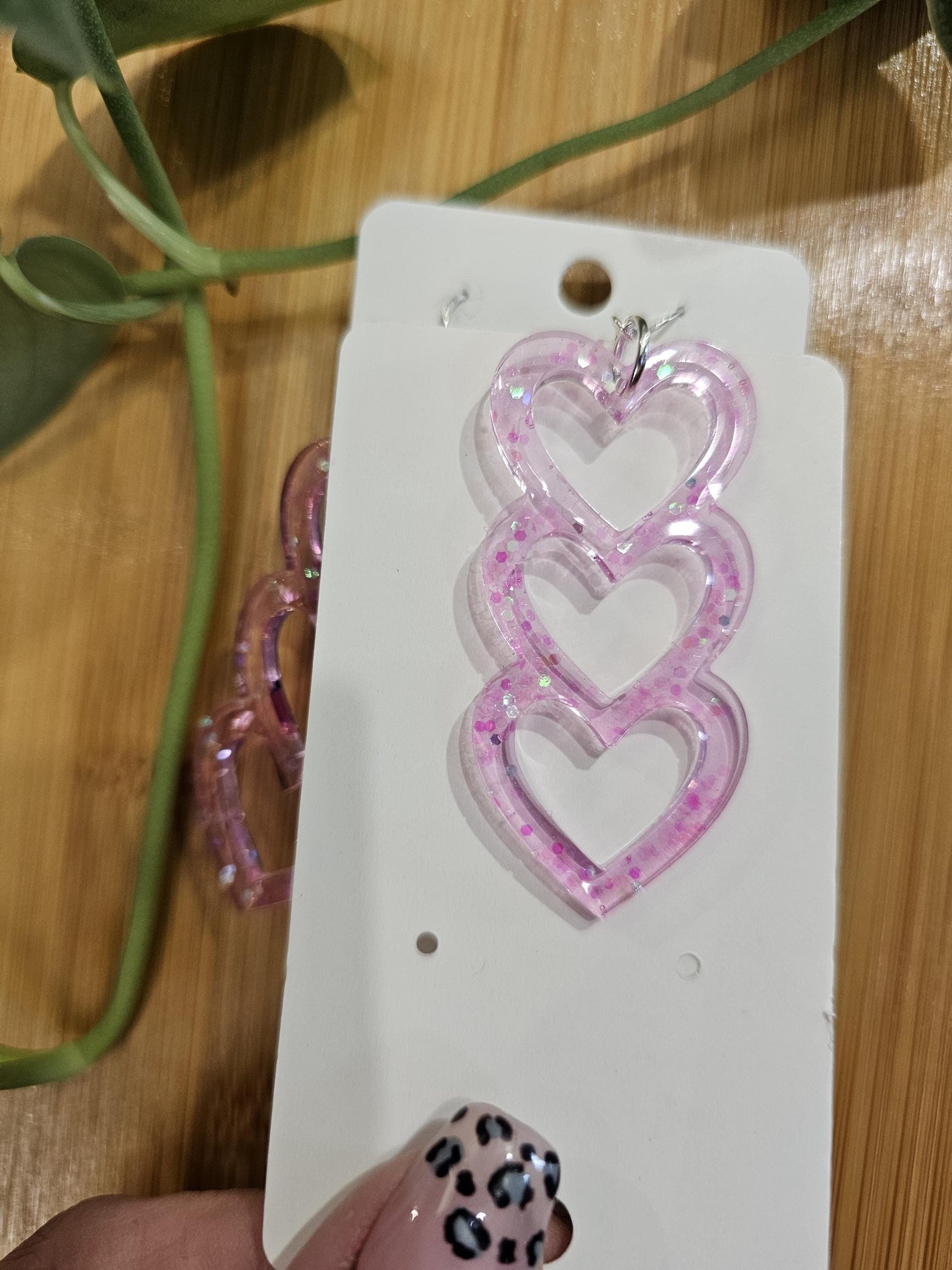 Handmade resin earrings