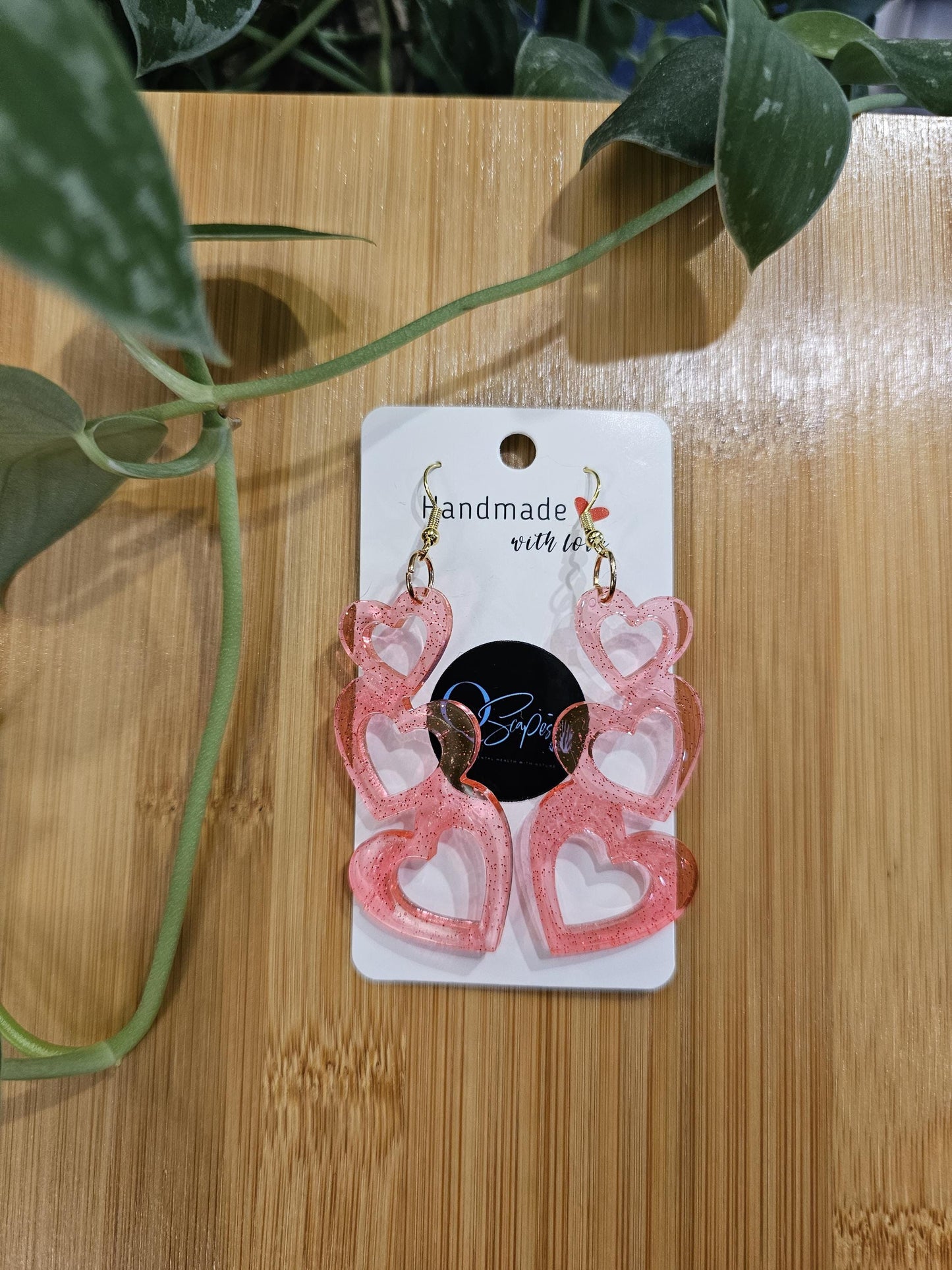 Handmade resin earrings