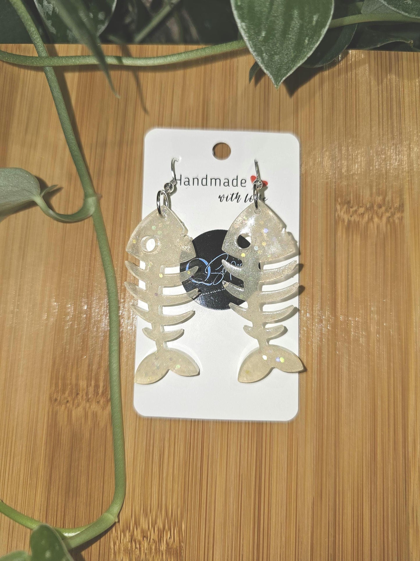 Handmade resin earrings