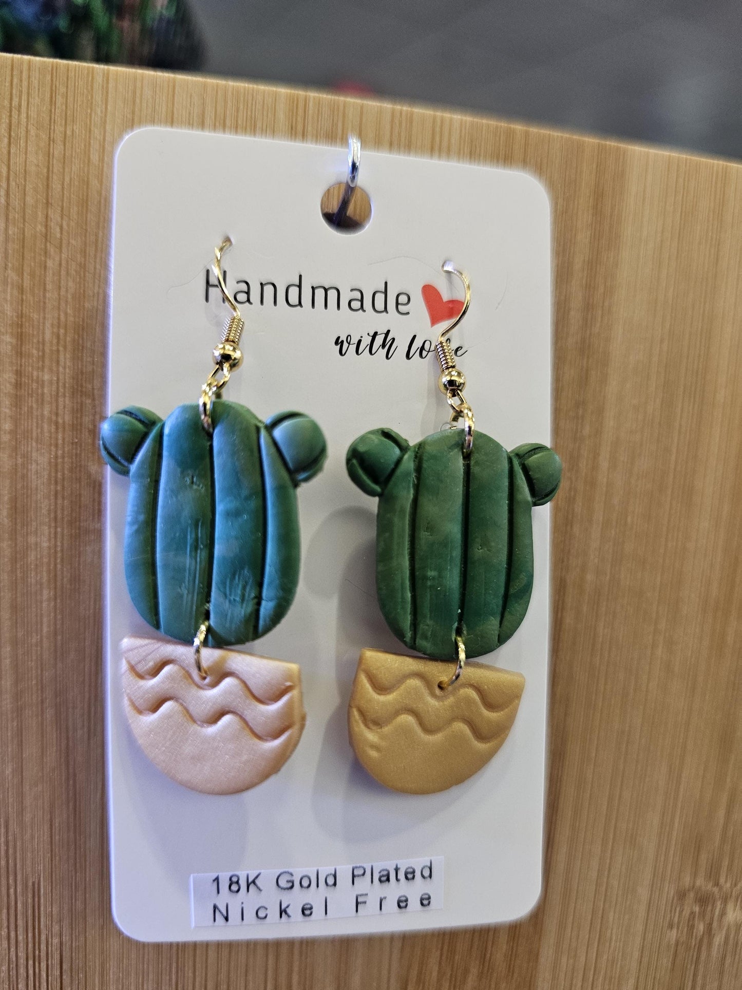 Polymer Clay Plant Earrings