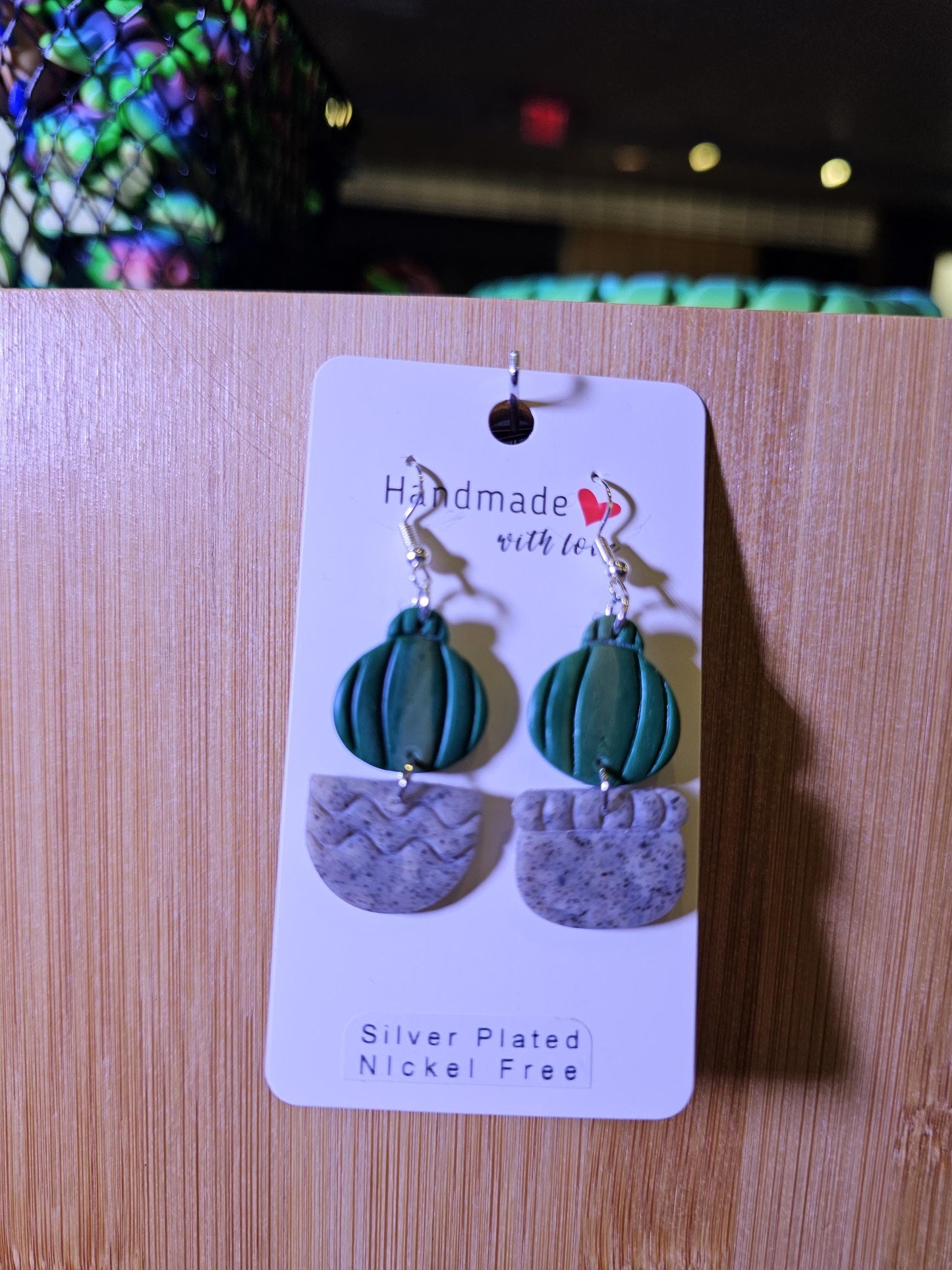 Polymer Clay Plant Earrings