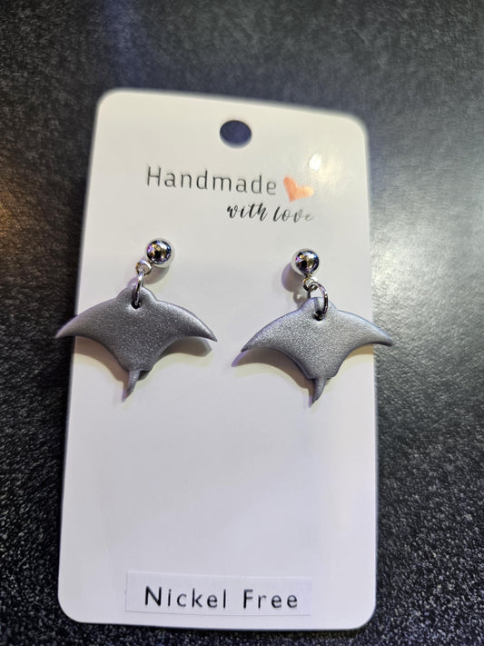 Stingray polymer clay earrings